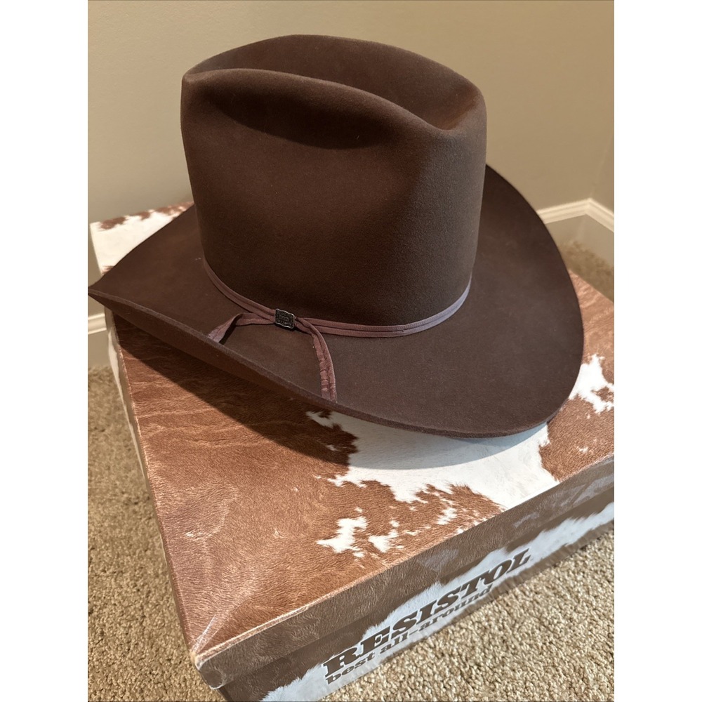 Resistol XXX Beaver Western Cowboy Hat 7-5/8 Brown Self-Conforming VTG